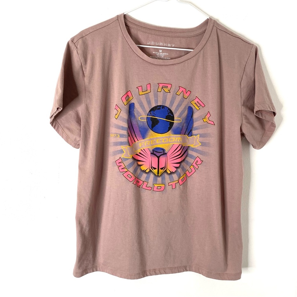 Journey Graphic Tee - Mauve Pink World Tour Short Sleeve